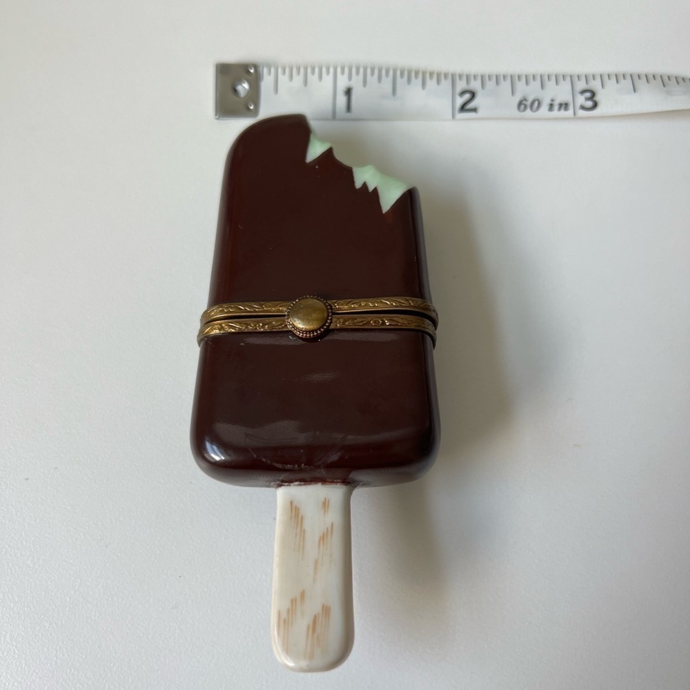 Limoges Box. Mint Chocolate Ice Cream Bar. Perfect Condition. - Picture 2 of 5